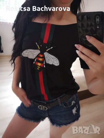 Топ с пчела, Megz, XS/S размер, снимка 1