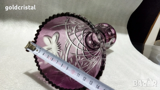 кристална ваза , снимка 7 - Антикварни и старинни предмети - 51872244