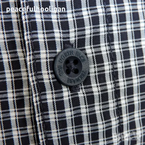 The North Face - оригинална мъжка карирана риза с къс ръкав за туризъм размер L, снимка 7 - Ризи - 48926278