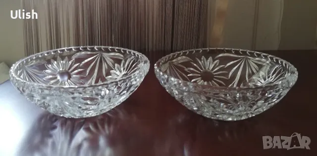 Кристални купи за ядки, снимка 2 - Чинии - 49839995