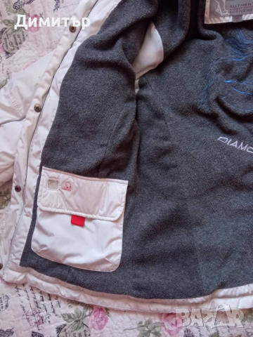 Бяло дамско зимно яке М-Л размер, снимка 4 - Якета - 52007329