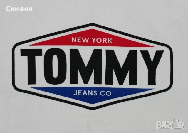 Tommy Jeans Logo T-Shirt оригинална тениска L памук фланелка Hilfiger, снимка 4 - Тениски - 39513684