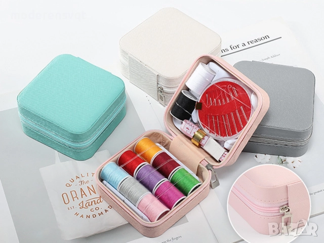 Комплект за шиене игли, конци, щипки, сантиметър, 46 артикула, снимка 2 - Други - 51916595