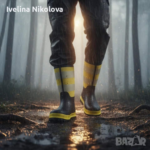 Висококачествени защитни ботуши BLACK/YELLOW – сигурна защита и комфорт при всякакви условия!, снимка 4 - Мъжки ботуши - 52017906