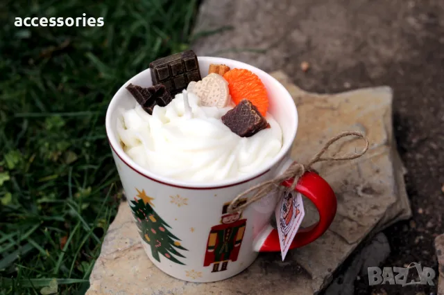 Ароматни ръчно изработени коледни свещи, снимка 6 - Декорация за дома - 48255802