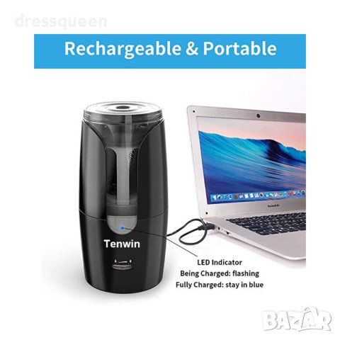 3966 Електрическа бежична острилка за моливи, снимка 5 - Други стоки за дома - 44010684