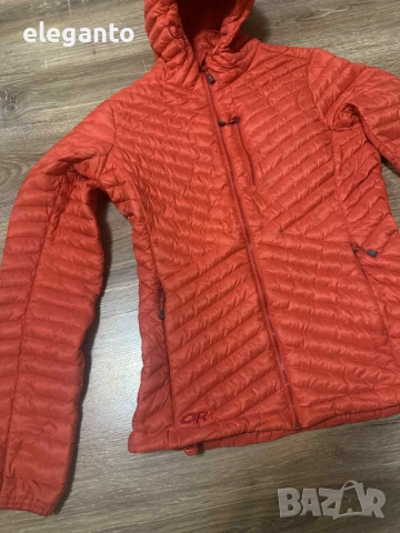Висок клас дамска пухенка Outdoor Research  Verismo 800fill Down Pertex Jacket , M размер , снимка 4 - Якета - 52238113