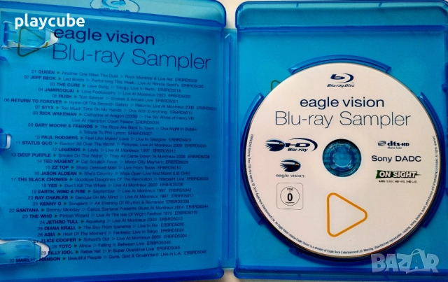 Eagle Vision - Blu-Ray Sampler - Blu-Ray (музикален), снимка 2 - Други музикални жанрове - 51697088