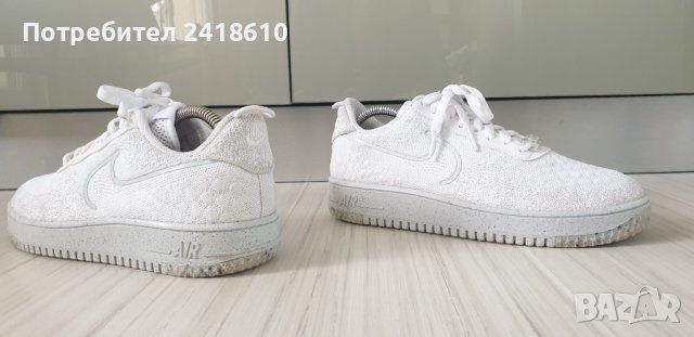 Nike Air Force Flyknit White UNISEX UK 6.5 US 7.5 Size 40.5 /25.5см ОРИГИНАЛ!, снимка 9 - Кецове - 43836031