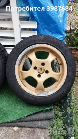 Джанти 7Jx15H2 4x100(PCD), д.ц.о 57.1мм с гуми 195/55 R15, плюс резервна гума!, снимка 6 - Гуми и джанти - 47291321