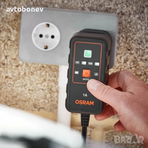SМАRТ зарядно устройство за акумулатор OSRAM 901 - 6/12V,1A, снимка 5 - Аксесоари и консумативи - 39359481