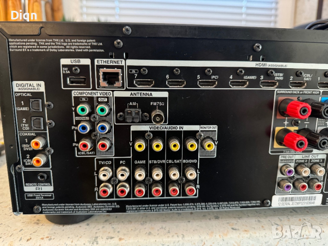 Onkyo TX-NR616, снимка 8 - Ресийвъри, усилватели, смесителни пултове - 44847162