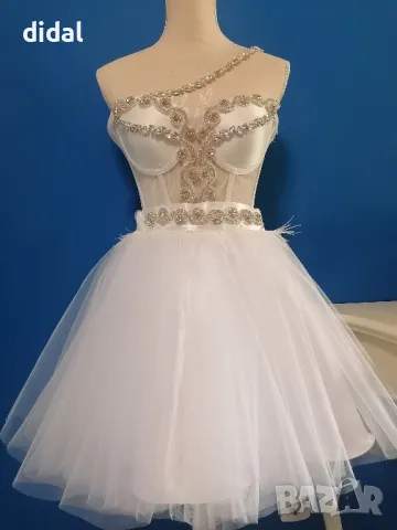 Бутикова рокля с кристали , снимка 3 - Рокли - 49662249