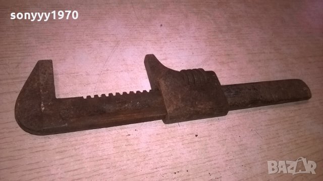 АНТИК-стар раздвижен ключ-антика-внос швеицария 25х6см, снимка 2 - Ключове - 26646611