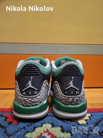 Jordan 3 Retro Pine Green, снимка 2 - Маратонки - 49453805