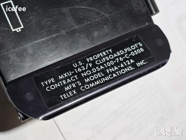 Пилотски клипборд за коляно USA MXU-163/P Vietnam War, снимка 5 - Антикварни и старинни предмети - 48661804