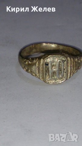 Старинен пръстен сачан ръчна изработка орнаментиран - 66691, снимка 2 - Пръстени - 28984418