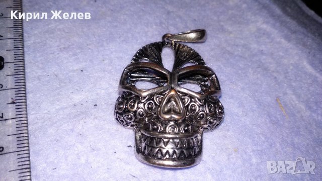 НЕО - ГОТИК АРТ СРЕБРИСТ СТРАХОВИТ ПЕНДАНТ МОДЕН ОРНАМЕНТИРАН МЕДАЛЬОН ВИСУЛКА 34520, снимка 7 - Колиета, медальони, синджири - 39061950
