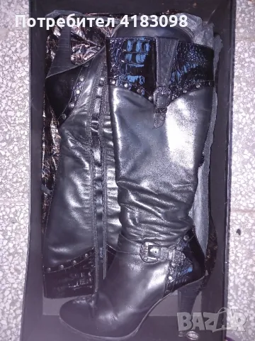 Дамски ботуши естествена кожа, снимка 4 - Дамски ботуши - 47436699