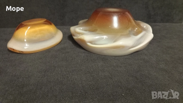 Пепелник чешко стъкло , снимка 5 - Антикварни и старинни предмети - 52471404