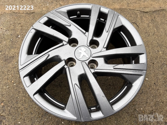 1 брой алуминиева джанта за Peugeot 208  16, снимка 3 - Гуми и джанти - 52698417