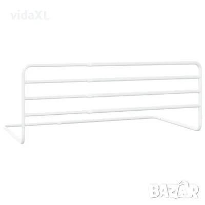 vidaXL Ограничител за детско легло, бял, (76-137)x55 см, желязо(SKU:10234), снимка 4 - Други стоки за дома - 48482785