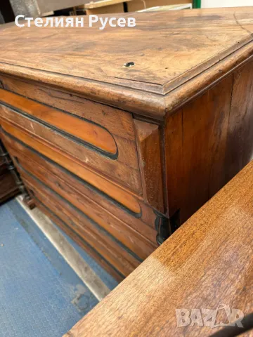 8447 шкаф / скрин с 4 чекмеджета от масивно дърво ( дърворезба ) 50/115см -цена 109  лв tm -90см вис, снимка 3 - Шкафове - 49081528