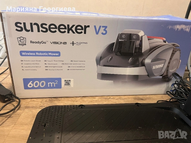 АКУМУЛАТОРНА КОСАЧКА РОБОТ SUNSEEKER V3 20 V, 2.50 Ah, ШИРИНА НА КОСЕНЕ 18.00 см, 600 m², снимка 6 - Селскостопанска техника - 53275434