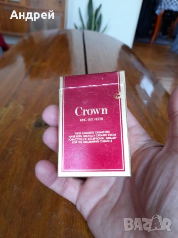 Стара кутия от цигари Crown, снимка 6 - Други ценни предмети - 33221172