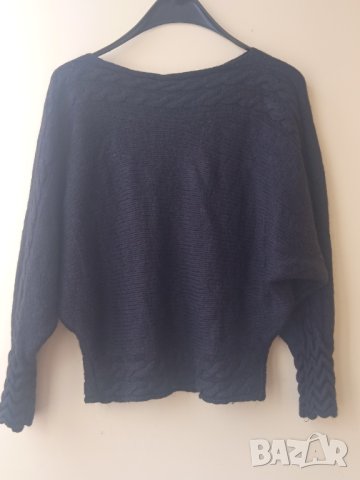 Черен дамски пуловер , снимка 3 - Блузи с дълъг ръкав и пуловери - 43938390