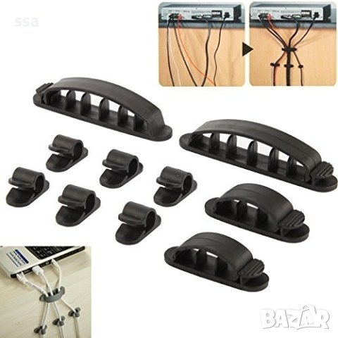 Makki комплект държачи за кабели Cable Organizer KIT - MAKKI-CLAMPS-S1, снимка 2 - Друга електроника - 43155162