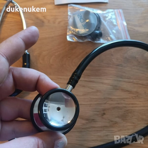 Стетоскоп с двойна глава за лекари и студенти, с калъф, снимка 9 - Друга електроника - 52035025