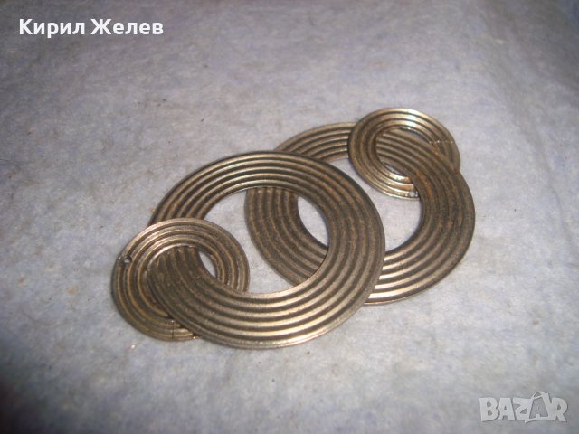 ДВЕ СТИЛНИ ПОСРЕБРЕНИ СТОМАНЕНИ НЕРЪЖДАЕМИ ВИСУЛКИ УКРАШЕНИЯ ПОДХОДЯЩИ и за ХЕНД МЕЙД МАТЕРИАЛ 27659, снимка 4 - Други - 37722383