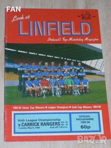 Линфийлд (Северна Ирландия) оригинални футболни програми срещу Стоук Сити, Карик Рейнджърс и Рексъм, снимка 8 - Фен артикули - 35094370