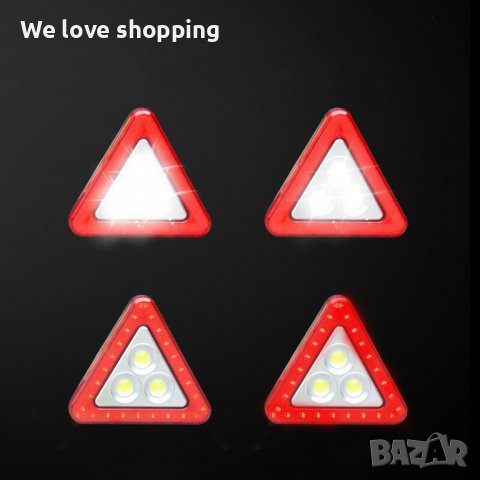 Електронен LED авариен триъгълник- лампа 5в1, снимка 5 - Аксесоари и консумативи - 38331972