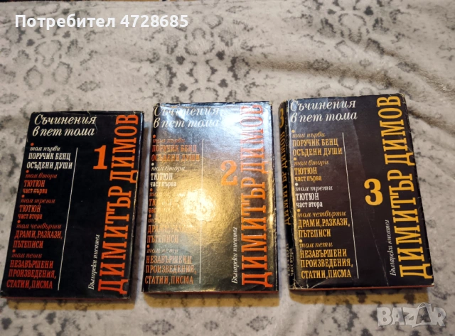 Димитър Димов – Съчинения в пет тома - том 1, 2, 3, снимка 9 - Художествена литература - 53360338