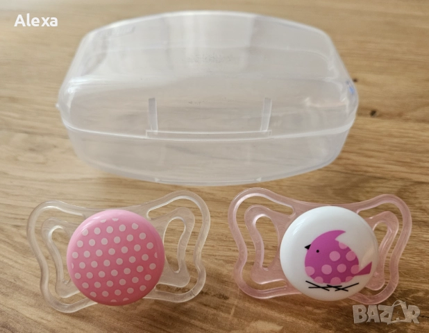 Залъгалки Chicco и NUK Чико и Нук, снимка 3 - Прибори, съдове, шишета и биберони - 52479421