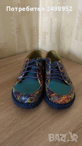 Екстравагантни дамски обувки от естествена кожа ,,Gabina", Размер 38, снимка 2 - Дамски ежедневни обувки - 52046453