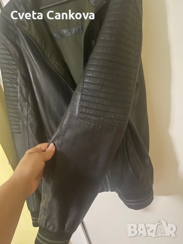 Кожено яке с две лица, снимка 6 - Якета - 51683496