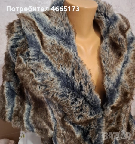 RARE Пончо /Пелерина от естествен косъм, снимка 9 - Якета - 53153205