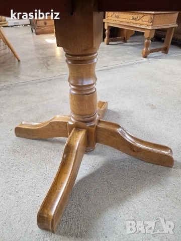 Масивна Трапезна Разтегателна Маса-внос от Германия!, снимка 5 - Маси - 53535231