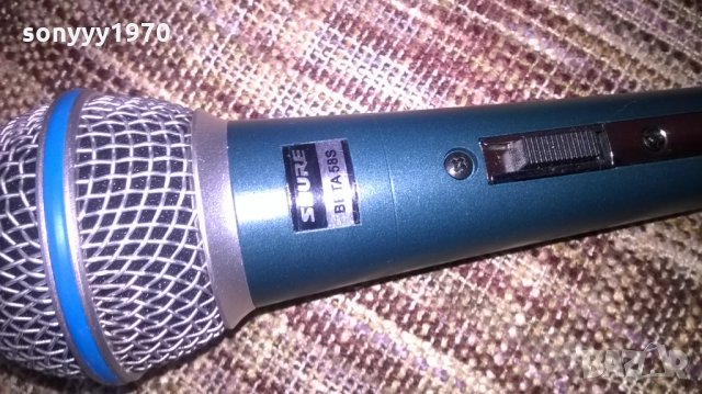 beta BETA 58s shure-microphone-внос швеицария, снимка 2 - Микрофони - 26248575