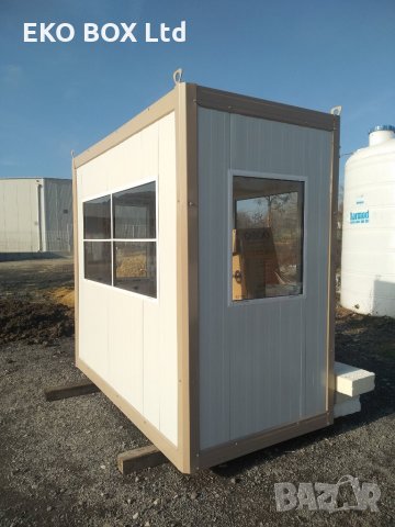 135см./210см. Охранителна кабина/Кабина за охрана/Панелен павилион/Търговска будка/Сандвич панел, снимка 2 - Друго търговско оборудване - 28229289