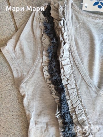 Блуза с интересна декорация, снимка 7 - Тениски - 20121884
