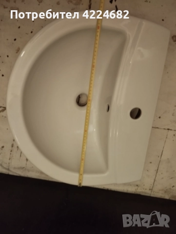 Мивка 55 cm с централен отвор за смесител, снимка 2 - Мивки - 51803067