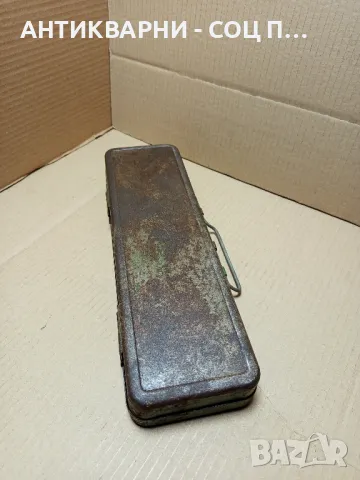 Соц Стара Метална Кутия Куфар За Инструменти., снимка 2 - Антикварни и старинни предмети - 49624858