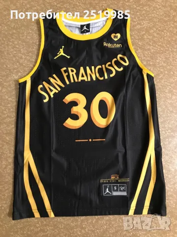 Баскетболен потник Steph Curry -  размер S, снимка 2 - Спортни дрехи, екипи - 49316866