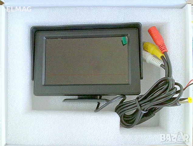  -4,3'' - Tft Lcd Цветен за АВТОМОБИЛ или ОХРАНА, снимка 4 - Аксесоари и консумативи - 28216952