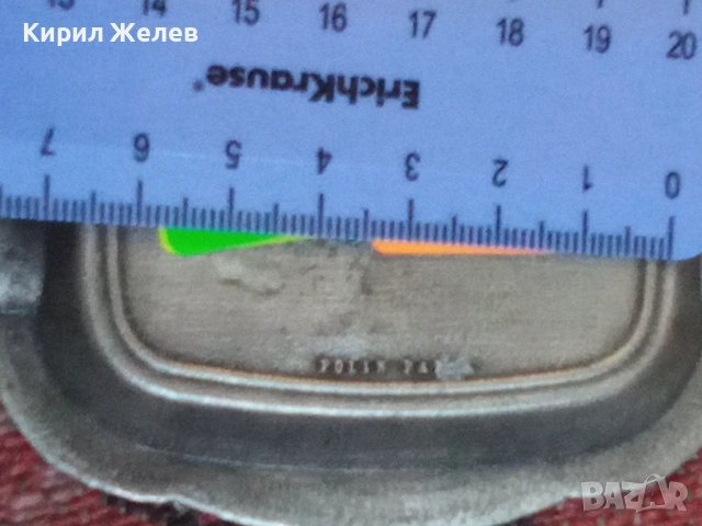 Пепелник стар метален 53656, снимка 4 - Антикварни и старинни предмети - 53422691