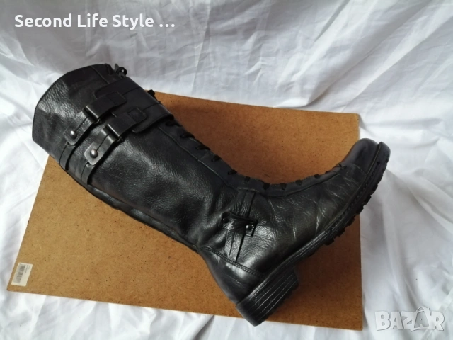 № 37 дамски ботуши с връзки естествена кожа, снимка 15 - Дамски ботуши - 53143409